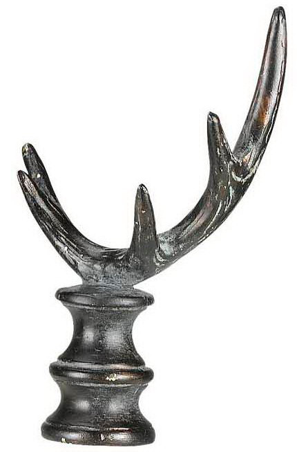 Cal Lighting - FA-5022A - Deer Antler Resin Finial - Finials