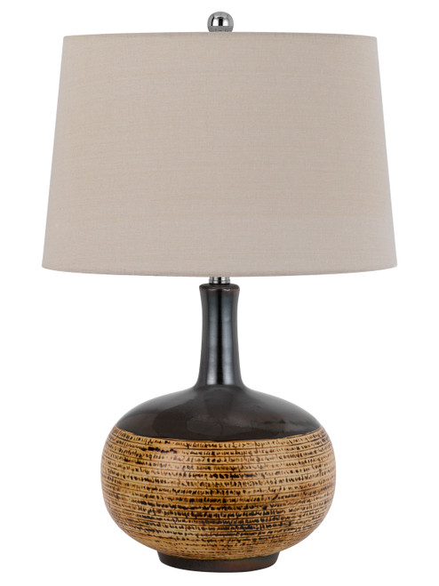 Cal Lighting - BO-3211TB - One Light Table Lamp - Yuma - Terra Cotta/Black