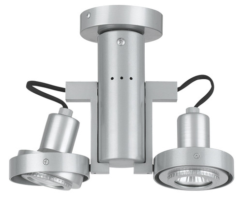 Cal Lighting - CE-962/GU10-PS - 120V Gu10Two Lights 50W Max Ea Tr - Dual Spot - Painted Silver