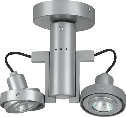 Cal Lighting - CE-962/MR-16-PS - 12V Mr-16 Two Lights 50W Max Ea Tr - Dual Spot - Painted Silver