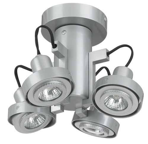 Cal Lighting - CE-964/GU10-PS - 120V Gu10 Four Lights 50W Max Ea Tr - Quad Spot - Painted Silver