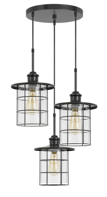 Cal Lighting - FX-2668-3P - Three Light Pendant - Silverton - Dark Bronze