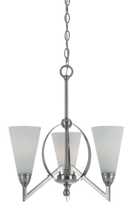 Cal Lighting - FX-3508/3 - Three Light Chandelier - Canroe - Brushed Steel