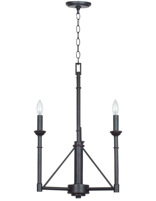 Cal Lighting - FX-3516/3 - Three Light Chandelier - Monclovia - Industrial Bronze