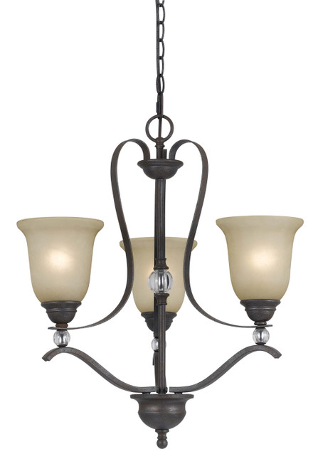 Cal Lighting - FX-3530/3 - Three Light Chandelier - Riverton - Dark Bronze