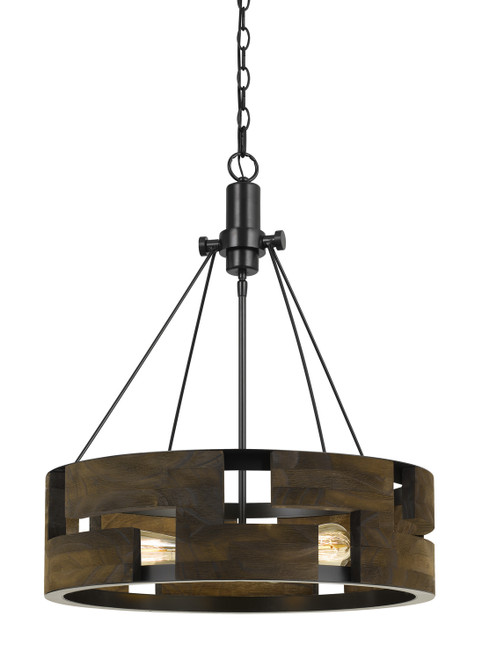 Cal Lighting - FX-3670-3 - Three Light Chandelier - Bradford - Smoky Wood