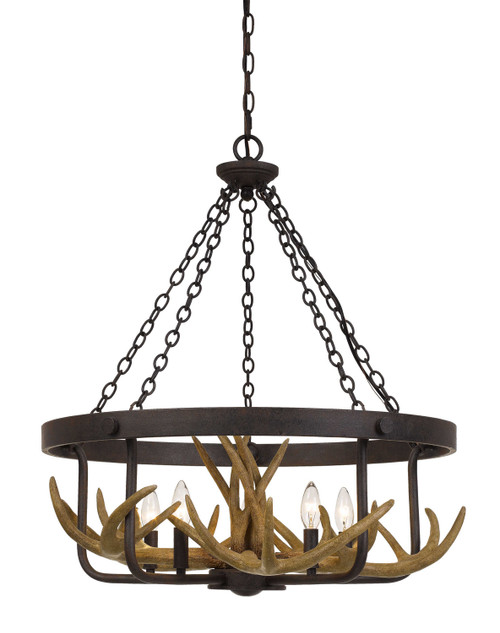 Cal Lighting - FX-3703-5 - Five Light Chandelier - Angelo - Iron
