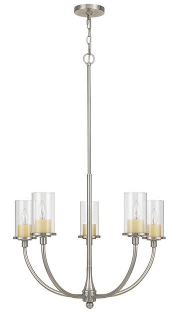 Cal Lighting - FX-3714-5 - Five Light Chandelier - Jervis - Brushed Steel