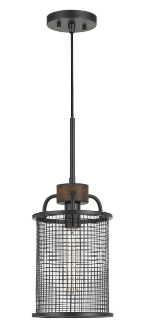 Cal Lighting - FX-3720-1 - One Light Chandelier - Aberdeen - Bronze/Wood