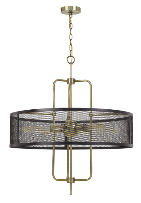 Cal Lighting - FX-3727-6 - Six Light Chandelier - Leiden - Antique Brass/Black
