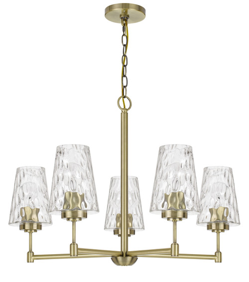 Cal Lighting - FX-3749-5 - Five Light Chandelier - Crestwood - Antique Brass