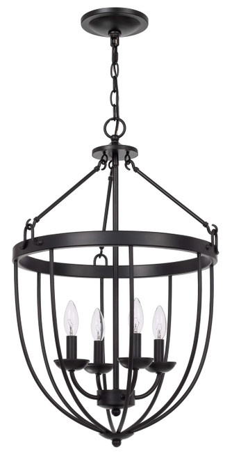 Cal Lighting - FX-3762-4 - Four Light Chandelier - Grafton - Matte Black