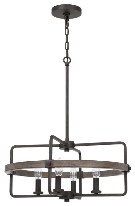 Cal Lighting - FX-3765-4 - Four Light Chandelier - Rawlins - Black Smith