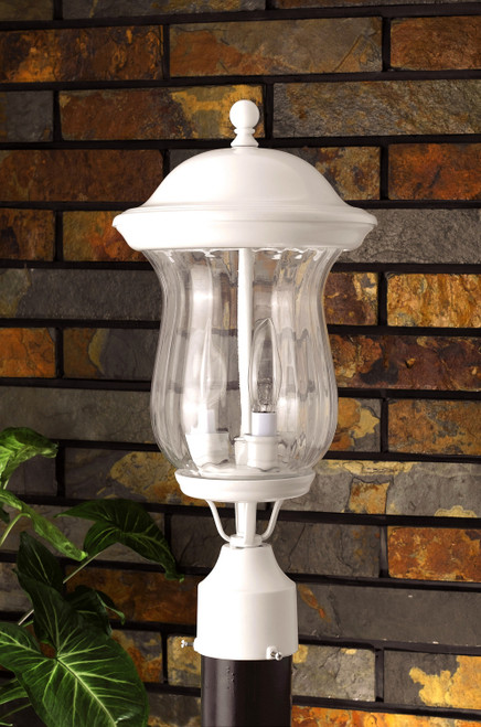 Cal Lighting - OL-135PS-WH - 120VE272X40W Max8 1/2X16 1/2Sb