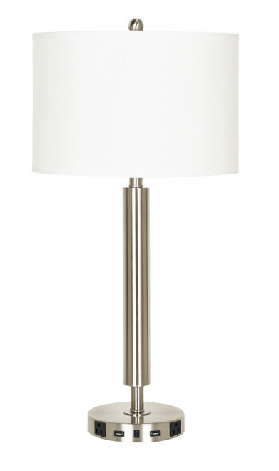 Cal Lighting - LA-2004NS-5R-BS - One Light Night Stand Lamp - Night Stand - Brushed Steel