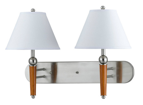 Cal Lighting - LA-60008W2L-1BS - Two Light Wall Lamp - Hotel - Brushed Steel