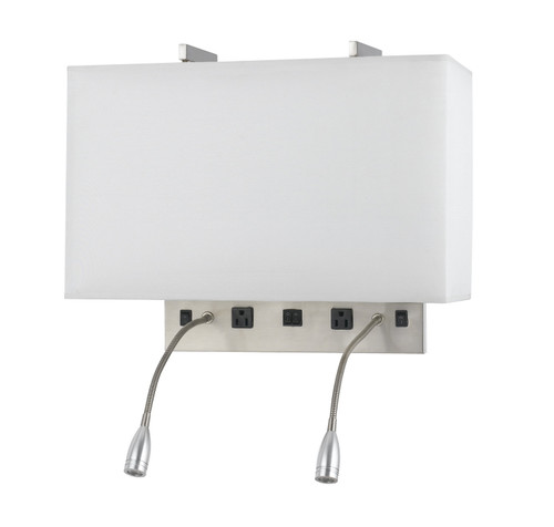 Cal Lighting - LA-8029W2L-1-BS - Four Light Wall Lamp - 60W X 2 Wall Lamp - Brushed Steel