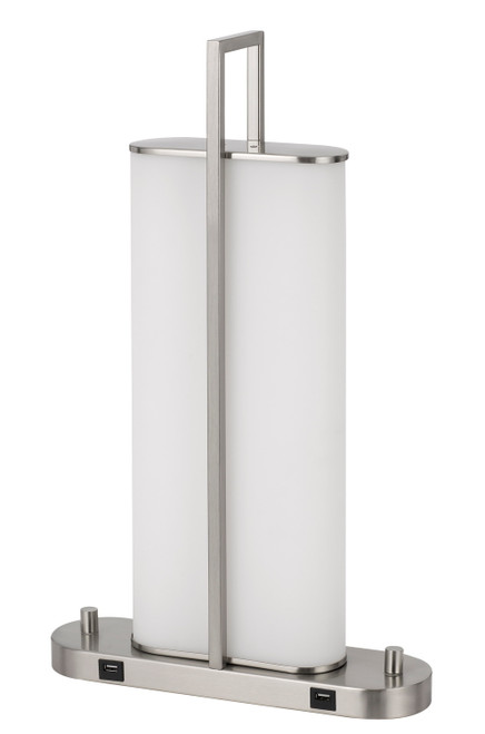 Cal Lighting - LA-8032DK-2 - LED Table Lamp - Zamora - Brushed Steel