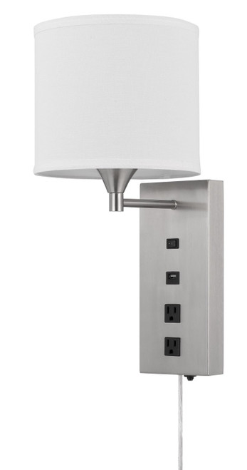 Cal Lighting - LA-8049WL-1 - One Light Wall Lamp - Reedsport - Brushed Steel