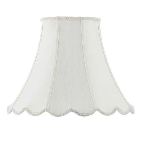 Cal Lighting - SH-8105/12-EG - Shade - PIPED SCALLOP BELL - Eggshell