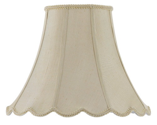Cal Lighting - SH-8105/16-CM - Shade - PIPED SCALLOP BELL - Champagne