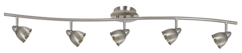 Cal Lighting - SL-954-5-BS/CBS - Five Light Pendant - Serpentine - Brushed Steel