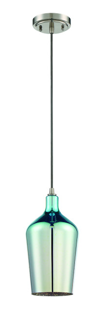 Craftmade - P720BNK1 - One Light Mini Pendant - Pendant - Brushed Polished Nickel