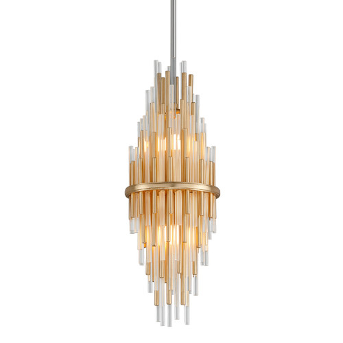 Corbett Lighting - 238-41-GL/SS - Two Light Pendant - Theory - Gold Leaf/Stainless Steel