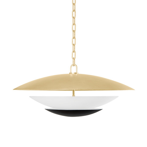 Corbett Lighting - 413-26-VGL/SBK - Four Light Chandelier - Adara - Vintage Gold Leaf