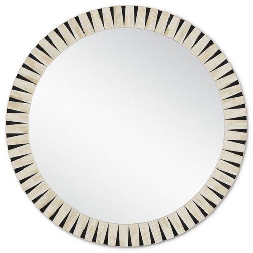 Currey and Company - 1000-0137 - Mirror - Arvi - Natural/Black