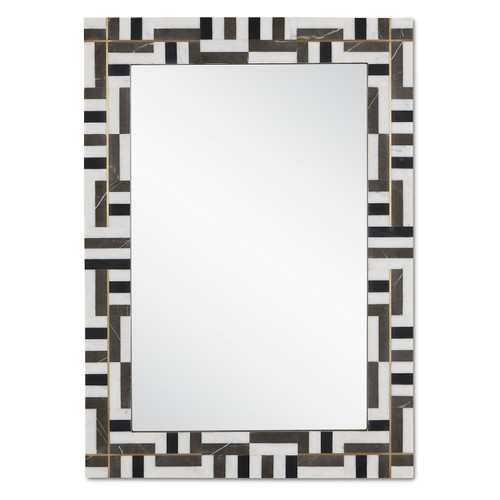 Currey and Company - 1000-0138 - Mirror - Gentry - Natural/Brass