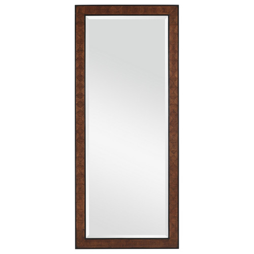 Currey and Company - 1000-0144 - Floor Mirror - Dorian - Kona/Black