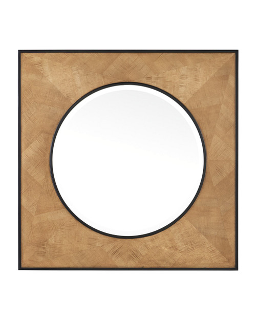 Currey and Company - 1000-0147 - Mirror - Kallista - Taupe/Caviar Black