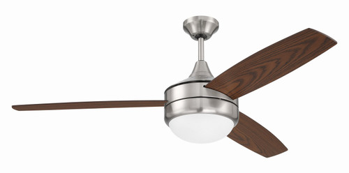 Craftmade - PHZ52BNK3 - 52 Ceiling Fan - Phaze II 3-Blade - Brushed Polished Nickel