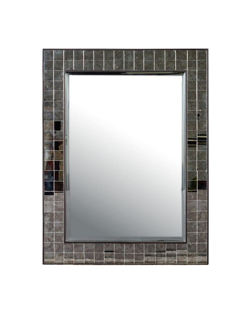 Currey and Company - 1000-0166 - Mirror - Mosaico - Ebony/Antique Mirror