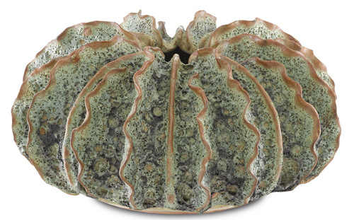 Currey and Company - 1200-0300 - Vase - Sunken Boat - Moss Green