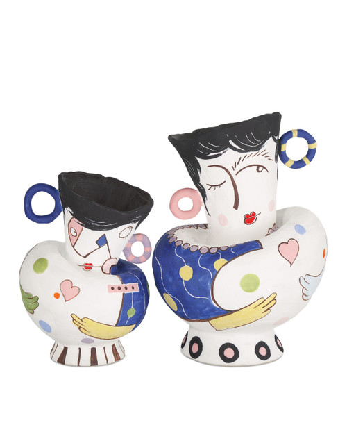 Currey and Company - 1200-0864 - Objects Set of 2 - Osamu - White/Multi-color