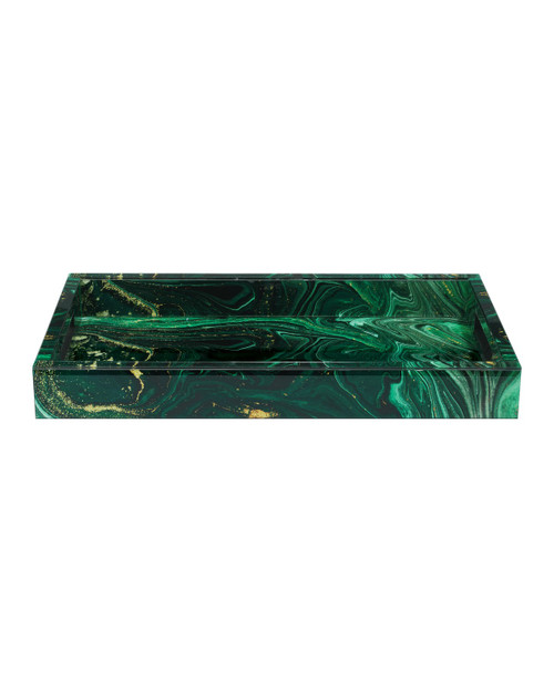 Currey and Company - 1200-0925 - Tray - Interstellar Collection - Dark Green