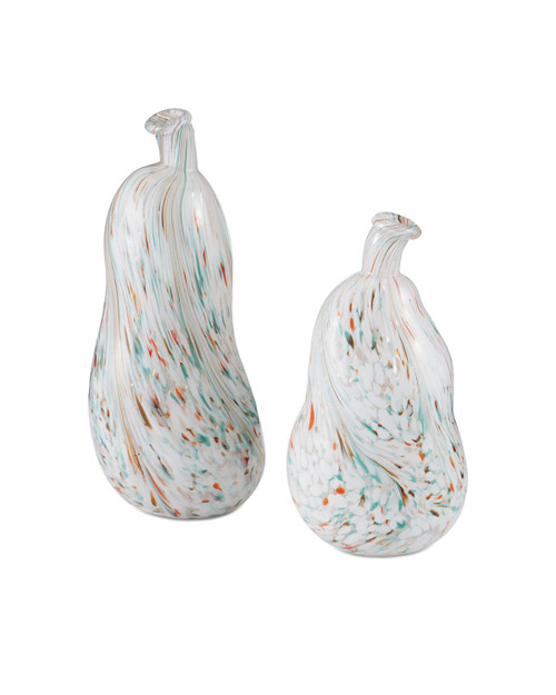 Currey and Company - 1200-0938 - Vase Set of 2 - Kumo Vase Set of 2 - Clear / Multi Color