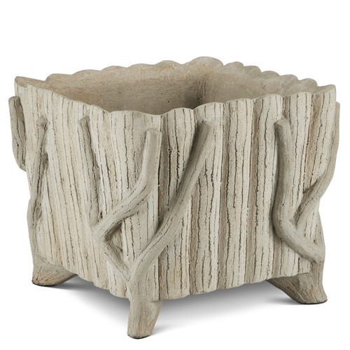 Currey and Company - 2200-0023 - Planter - Faux Bois Planter - Portland/Faux Bois