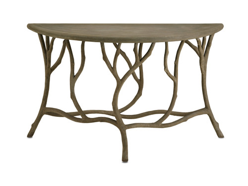 Currey and Company - 2374 - Console Table - Portland/Faux Bois