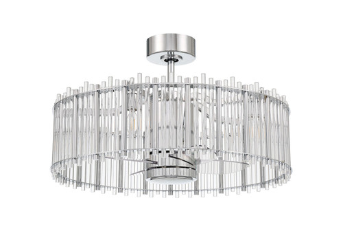 Craftmade - RVL28CH4 - 24 Ceiling Fan - Reveal Fandelier - Chrome