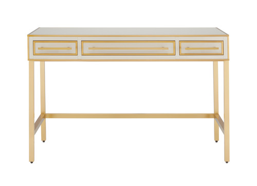 Currey and Company - 3000-0185 - Vanity - Arden Collection - Ivory/Satin Brass