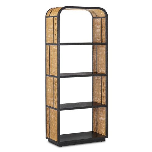 Currey and Company - 3000-0229 - Etagere - Anisa Collection - Natural/Black