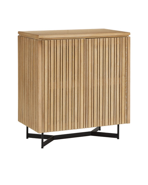 Currey and Company - 3000-0293 - Cabinet - Indeo Collection - Washed Oak/Black