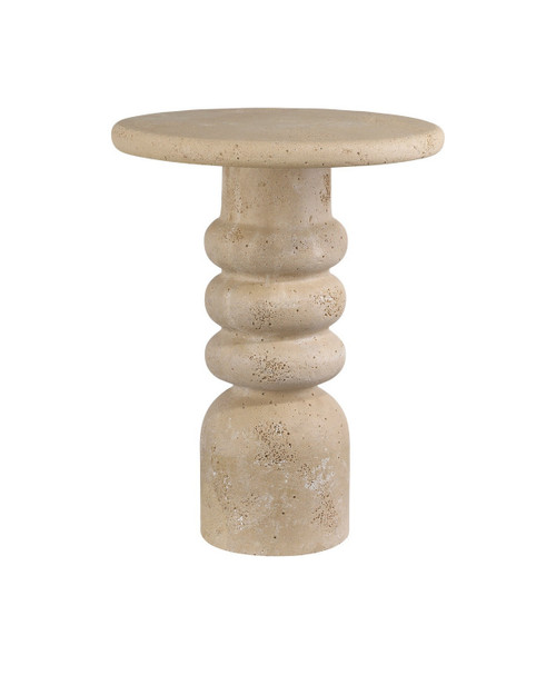 Currey and Company - 3000-0322 - Accent Table - Rocco - Beige