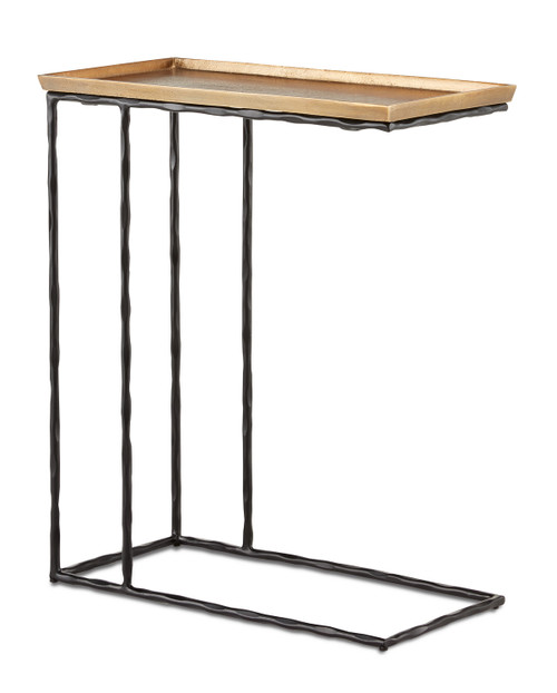 Currey and Company - 4000-0131 - Table - Boyles - Antique Brass/Black