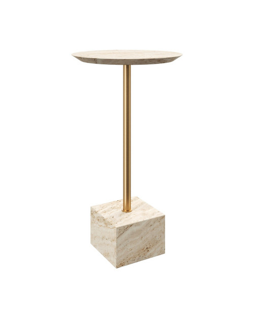 Currey and Company - 4000-0240 - Drinks Table - Prado - Natural/Polished Brass