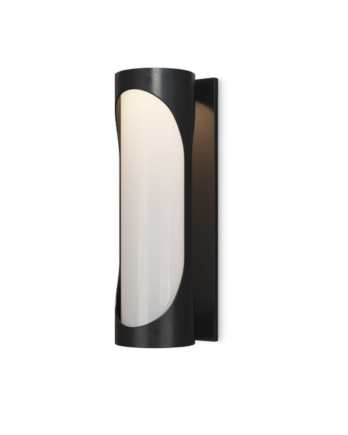 Currey and Company - 5500-0047 - LED Outdoor Wall Sconce - Swale - Black/White