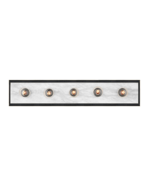 Currey and Company - 5800-0056 - Five Light Wall Sconce - Berdine - Natural/Oil Rubbed Bronze